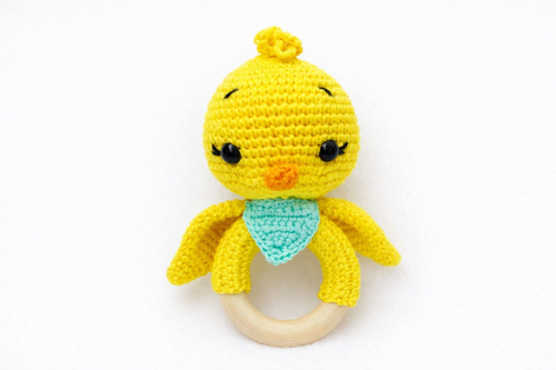 Nertas barškutis "Ančiukas"