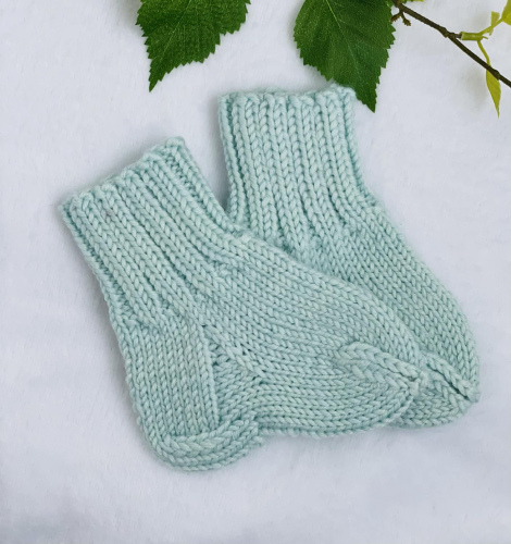 Merino vilnos kojinytės (žalsvos) 