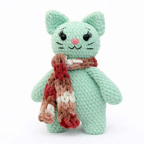 Nertas žaisliukas "Žalsva katytė"