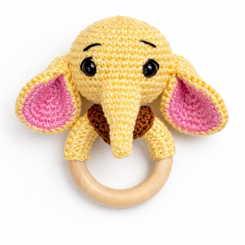 Nertas barškutis "Drambliukas"   