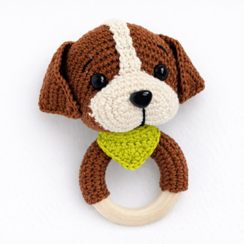 Nertas barškutis "Šuniukas"