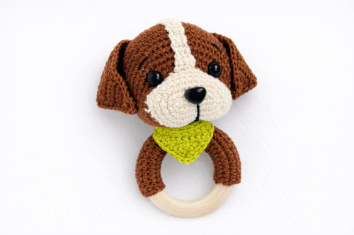 Nertas barškutis "Šuniukas"