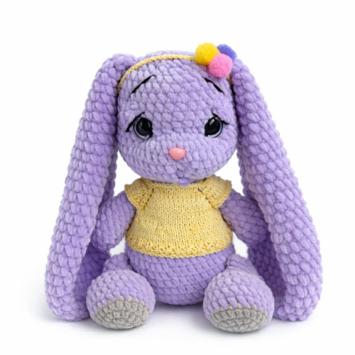 Nertas žaisliukas "Zuikutė"(Violetinė) 