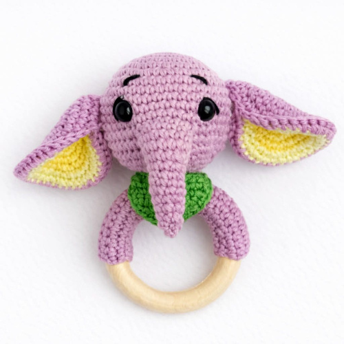 Nertas barškutis "Drambliukas"  