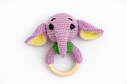 Nertas barškutis "Drambliukas"  